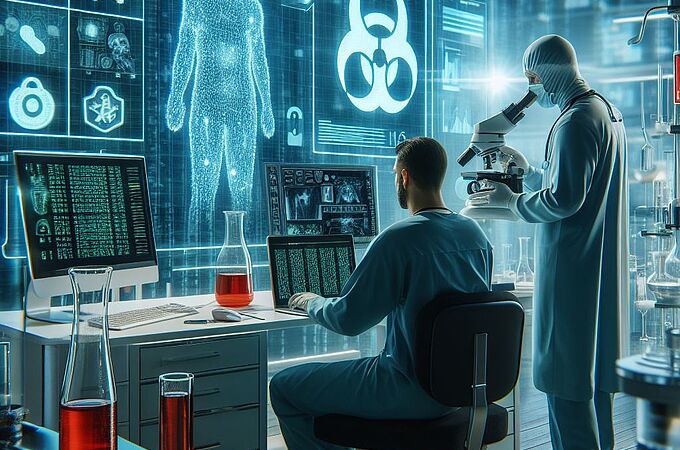 Die Labormedizin sollte sich gegen Cyberangriffe schützen. Prompts: DGKL